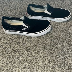 Black slip on Vans